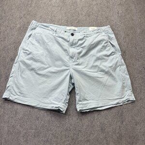 Billy Reid Shorts Men 38 Light Blue Standard Cut Chino Stretch 7"